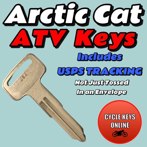 Arctic Cat ATV spare replacement keys Cut to Code key for codes C39810-C59597 - 第 1/1 張圖片