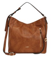 L.Credi Jana Hobo Schultertasche UmhäNgetasche Tasche Cognac Hellbraun Neu