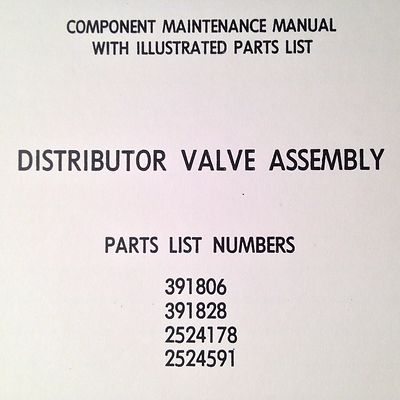 Bendix Distributor Valve Assembly Component Maintenance & Parts Manual