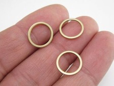 Round Circle Charms Pendant - 10x1mm Earring Connector DIY Jewelry Making 100PCS