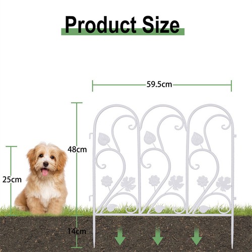 5tlg. Teichzaun Gartenzaun Metall Steckzaun Gitterzaun Wetterfest Schwerlast DE - Bild 28 von 51