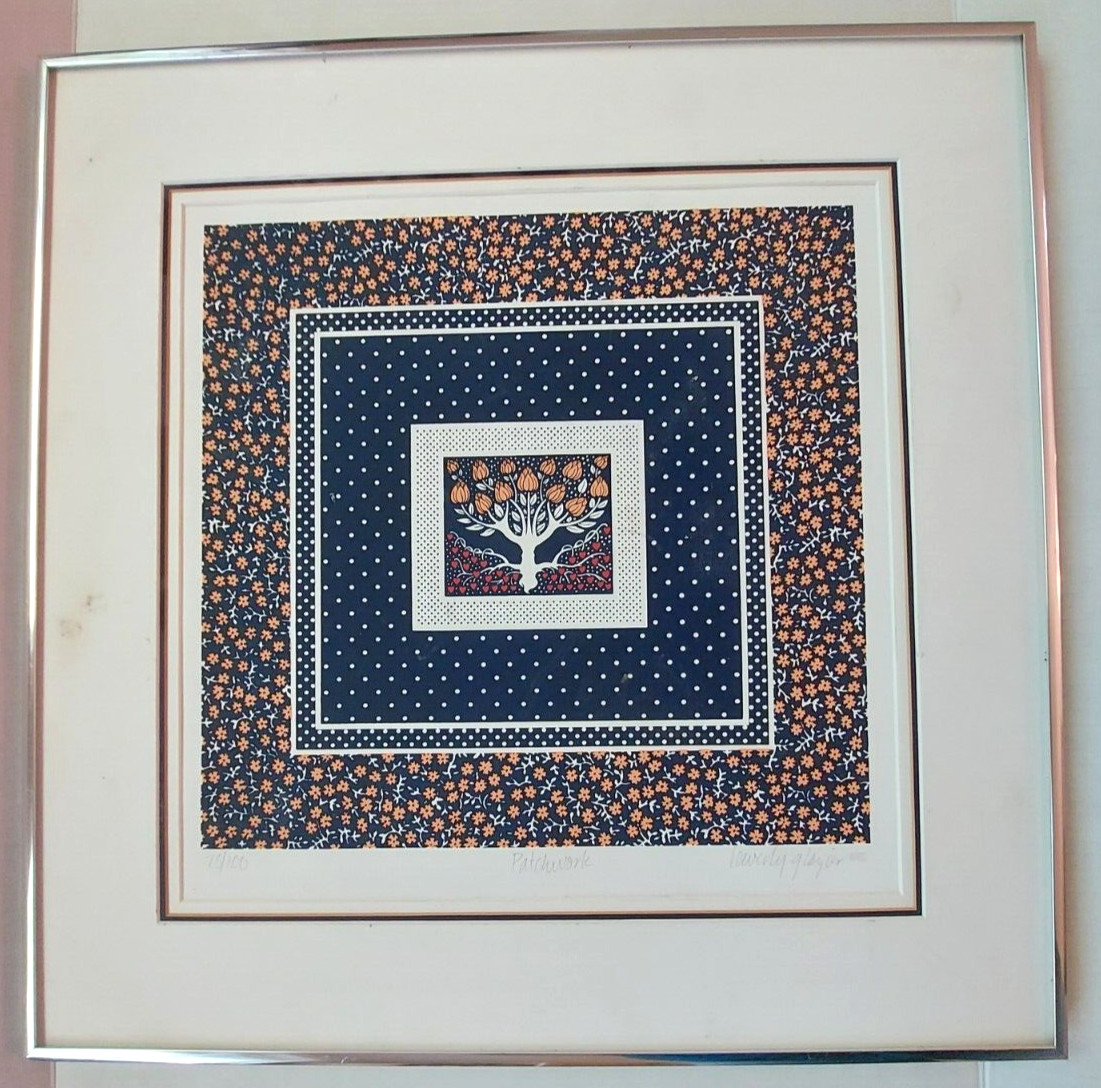 Beverly Glazier " Signed & Numbered Art Serigraph Vintage 80's