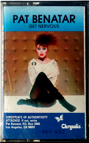 PAT BENATAR  - Get Nervous - Audio Cassette 1982 Chrysalis CCH1396 Rock - Picture 1 of 4