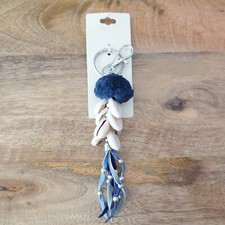 Mia Keychain Charms Faux Seashells Pom Poms for Keys Backpack Handbag Boho
