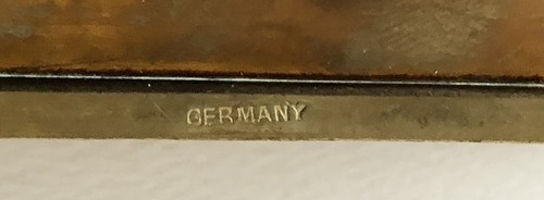 Antike deutsche schwere Messing Neptun Cherubs tummelndes Wasser Fisch Schmuck Box - Bild 12 von 12