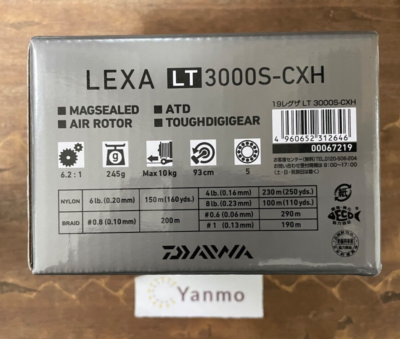 Daiwa 19 LEXA LT3000S-CXH Spinning Reel Gear Ratio 6.2:1 Both