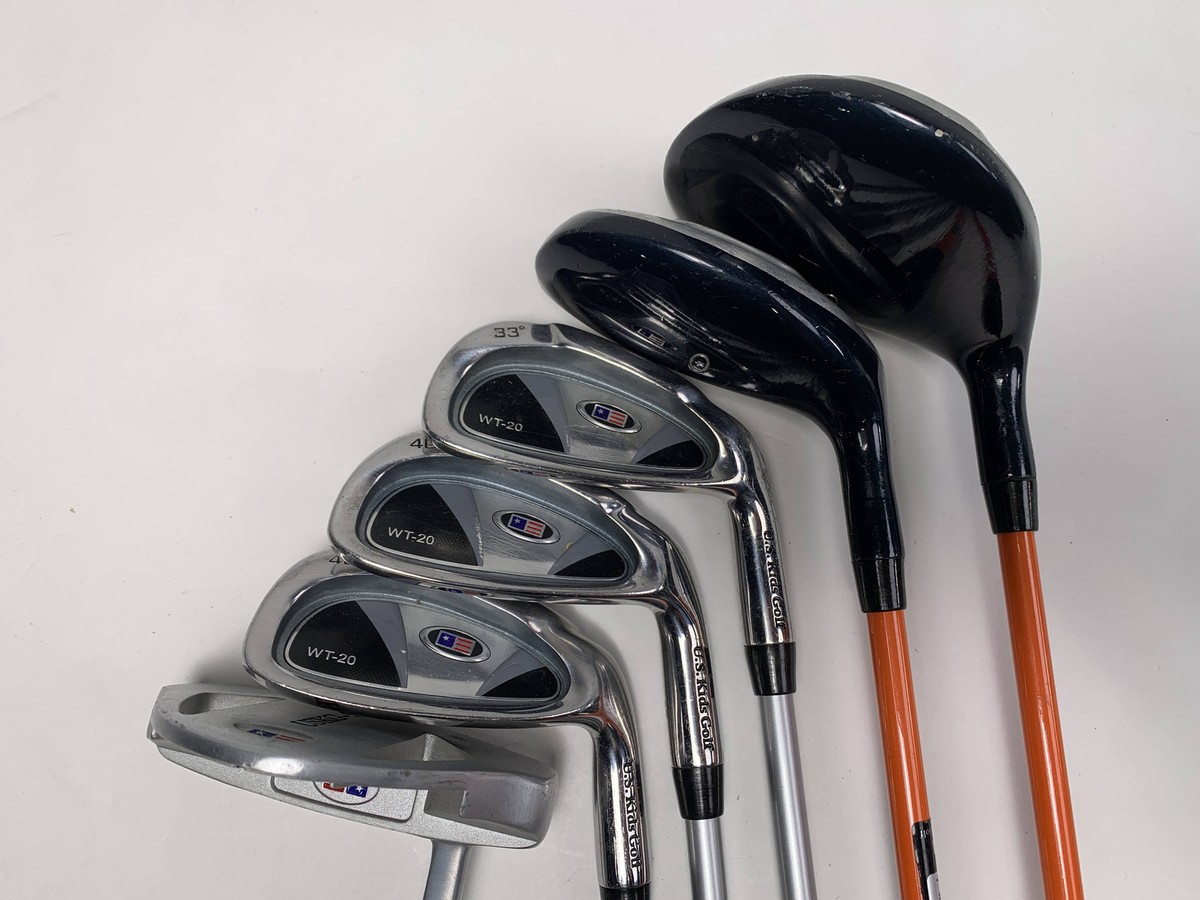 US Kids GOLF WT-20 ジュニアゴルフクラブセット　パター付き U.S. Kids Golf Ultralight Wt-20 Club Set 3W 4H 6 & 8 PW