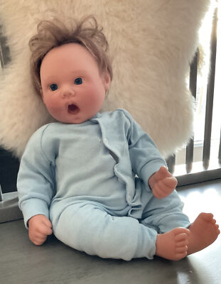 VTG Lee Middleton Baby Boy Doll Reva Realistic Weighted Thumb 