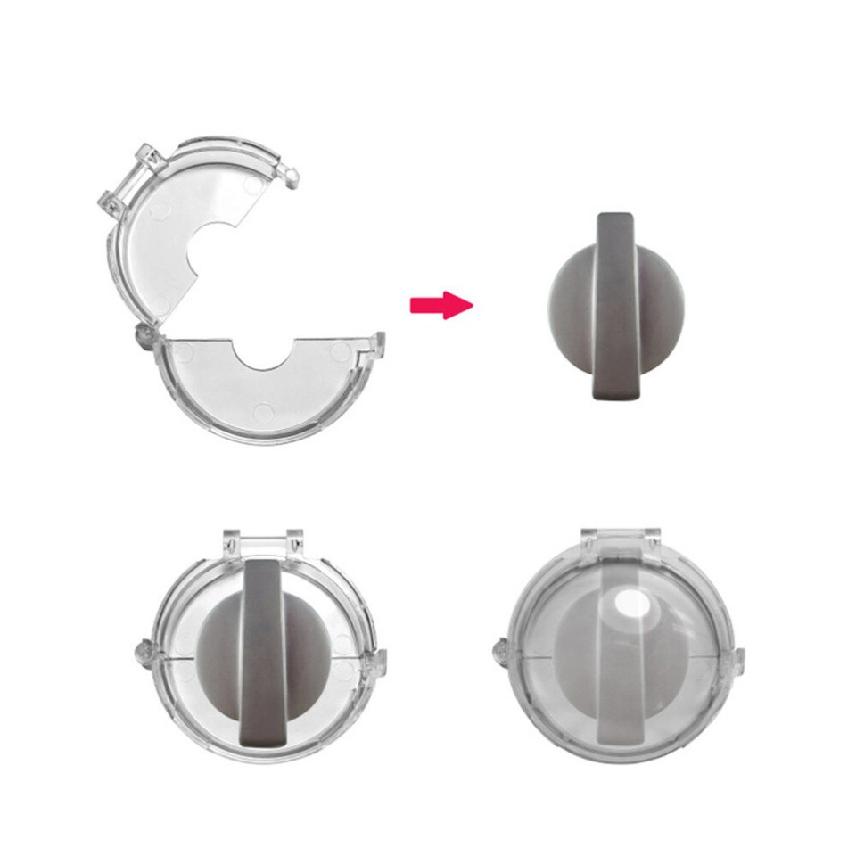 5 Pcs Stove Knob Covers for Child Safety Hob Guard Clear Door eBay