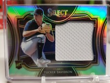 Tucker Davidson 2021 Panini Select Jumbo Relic Patch RC Rookie Prizm #/150