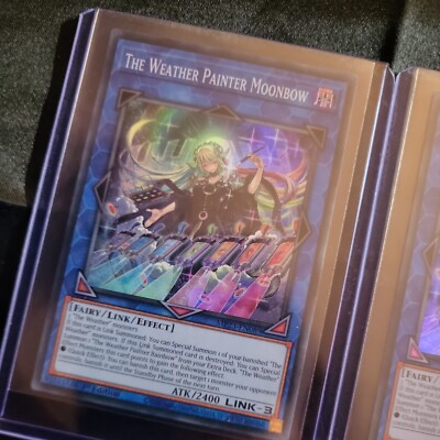The Weather Painter Moonbow X2 1. Auflage Yughio Karte UK Verkäufer holografisch