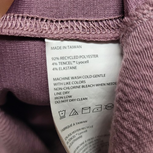 Prana Sunrise Hoodie Women's XL Purple Sweatshirt Textured Stretch Casual - Picture 7 of 8