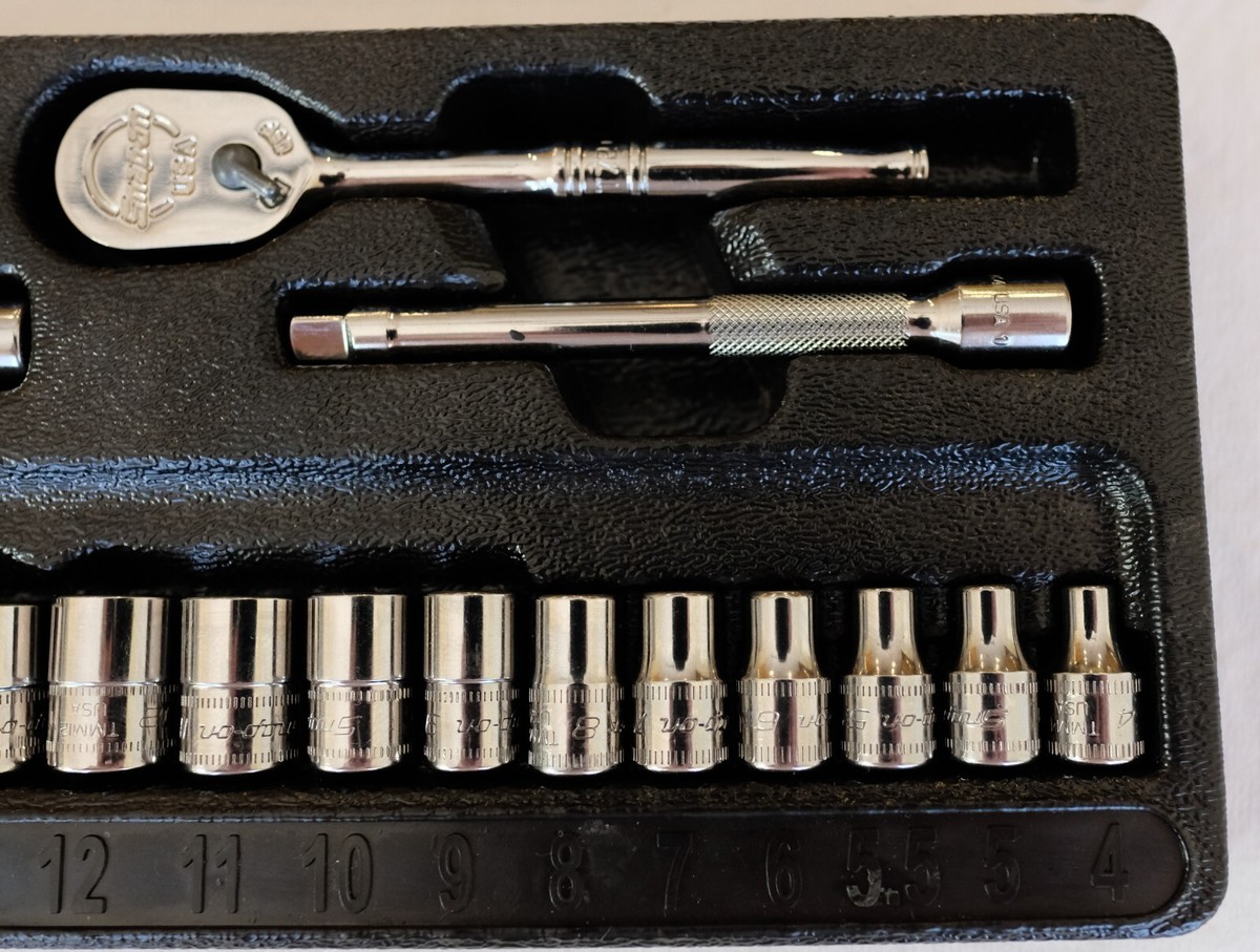 Snap-On Tools 117TMM 17 Piece 1/4”Dr 6Pt Metric Starter Set Snap-On Tools 117TMM 17 Piece 1/4”Dr 6Pt Metric Starter Set