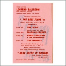 The Who 1966 Bristol Handbill (UK)