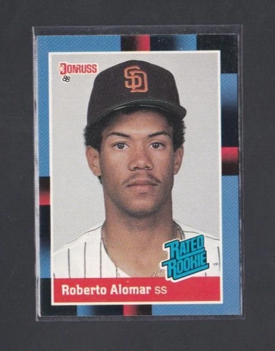 1988 Donruss Baseball Roberto Alomar Rated Rookie Card/#34/NRMT/Padres