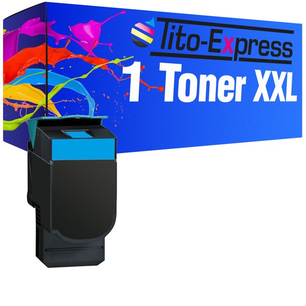 1 Toner Xxl Cyan Platinumserie FüR Lexmark CS310DN CS310N CS410DN CS410DTN CS410-image