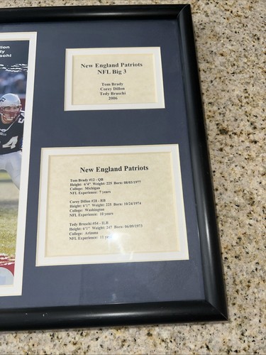 Tom Brady #12 Patriots Official NFL Framed Picture Big 3 11x14 - Bild 3 von 7