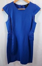 J. Crew The Interview Sheath Ponte Dress in Blue Size 2P
