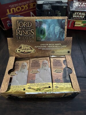 (1) Sealed Pack 2004 Topps Chrome Lord of the Rings Trilogy Movie Cards