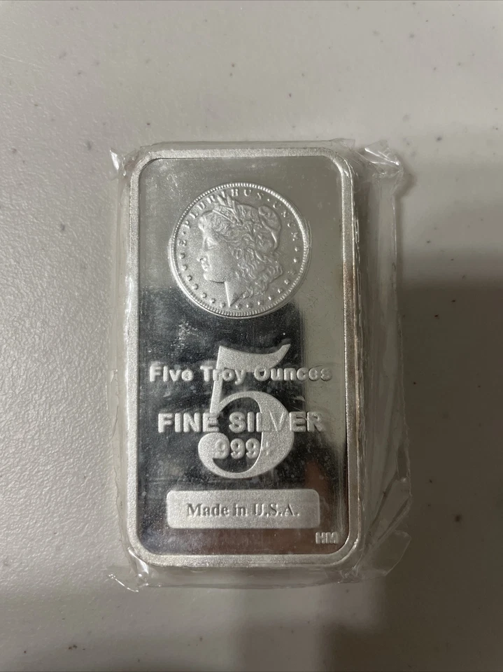 5oz. Highland Mint Silver Bar Bullion - Morgan Design .999+ Fine Free Shipping - Image 3 of 4