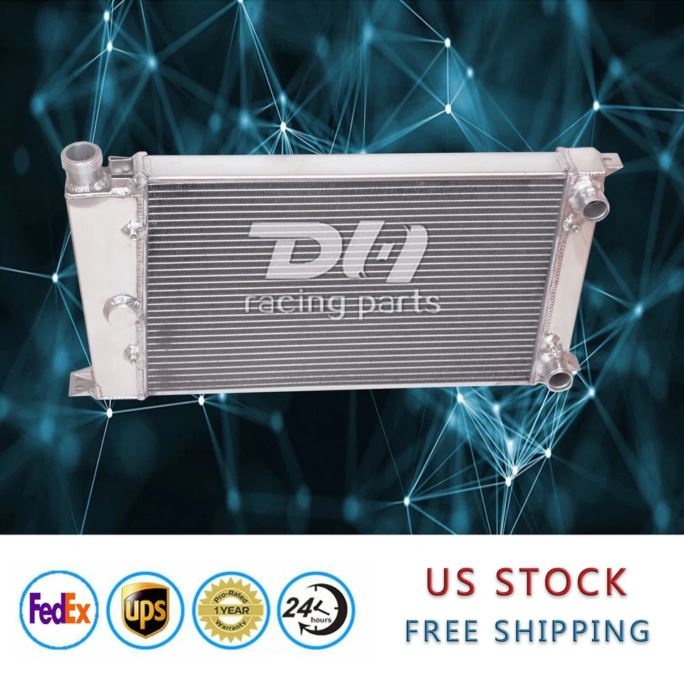 Radiador de aluminio 2 filas para Volkswagen Golf/Jetta GL GLI 1980-1991 1,6 L 18 L MT Foto 2 de 4