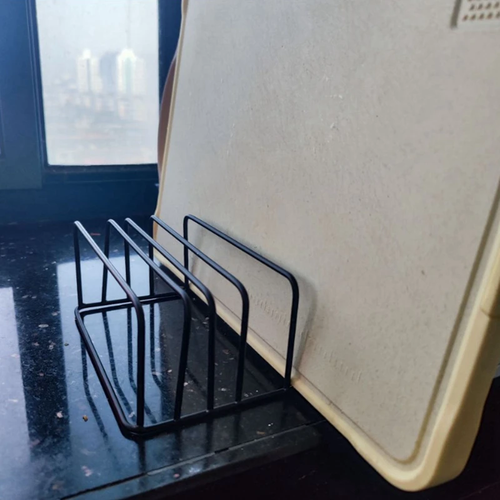 Multi Layer Chopping Cutting Board Holder Pot Lid Organizer Rack Shelf Stand Kit - Picture 3 of 13