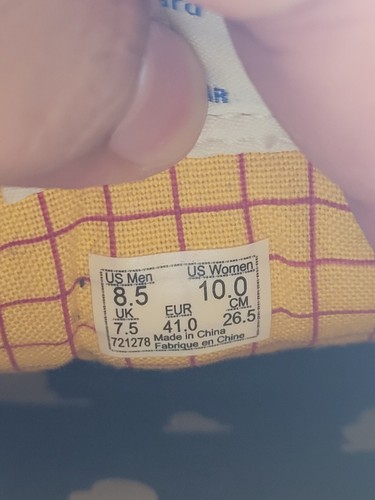 Disney Toy Story Old Skool Vans Woody Denim Herren 8,5 Damen 10 gebraucht guter Zustand - Bild 9 von 13