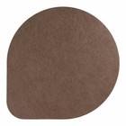 ASA Selection organic vegan leather Tischset Platzset Platzmatte 36.5 cm Nougat