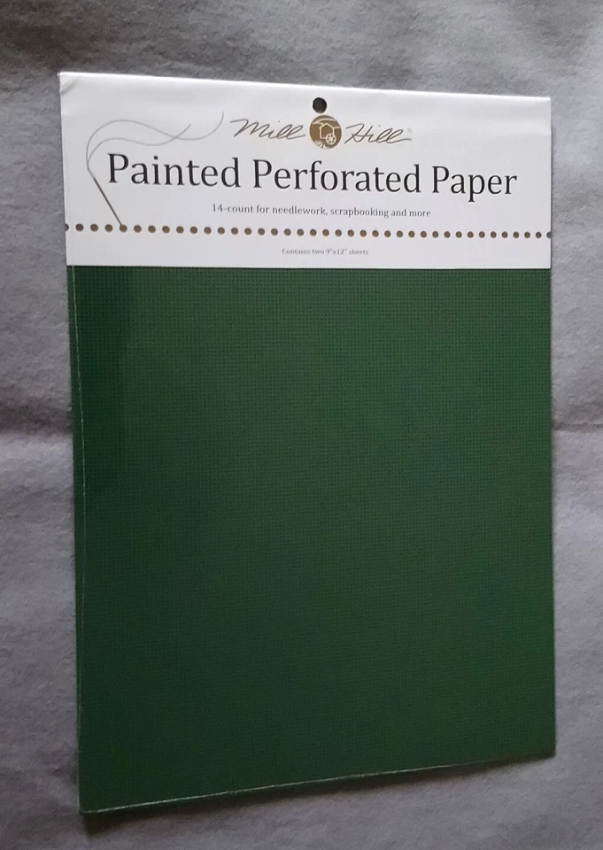 Mill Hill painted perforated paper 14ct 9"x12"x 2 sheet pack for cross stitch. - Image 4 of 4