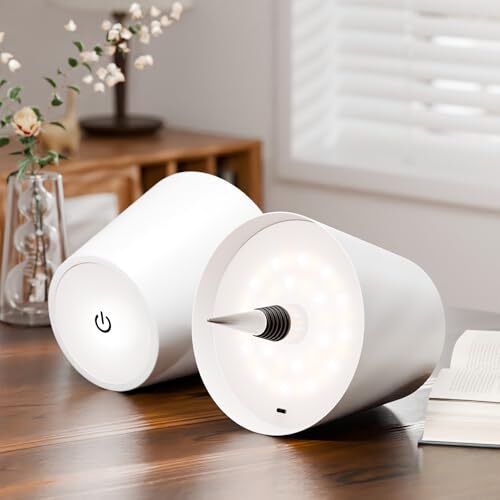 Wireless Bottle Lamp,LED Cordless Wine Bottles Table Lamp Rechargeable 1 White - Picture 8 of 8