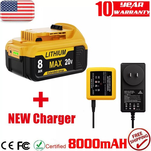 For DeWalt 20V 20 Volt Max 8.0/12.0AH Lithium Battery or Charger DCB206 DCB201 - Picture 25 of 34