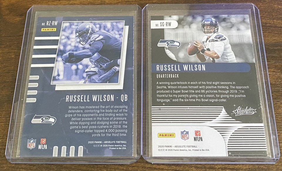 NFL - Russell Wilson - plaques et patchs marques mystiques