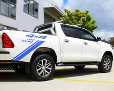 Graphic 4x4 Off Road Car Sticker For Toyota Hilux Rear Trunk Side Decals Stripe