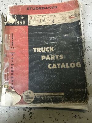1958 STUDEBAKER Teilekatalog Truck Ersatzteilkatalog Werk OEM Gebraucht