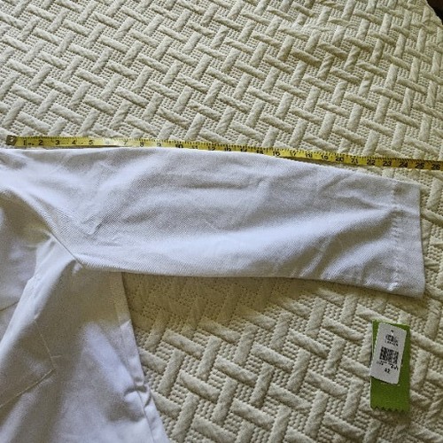 Landau Mens Twill 40.5 inch Knee Length Medical Lab Coat-3139 5 Button 3 Pockets - Picture 6 of 14