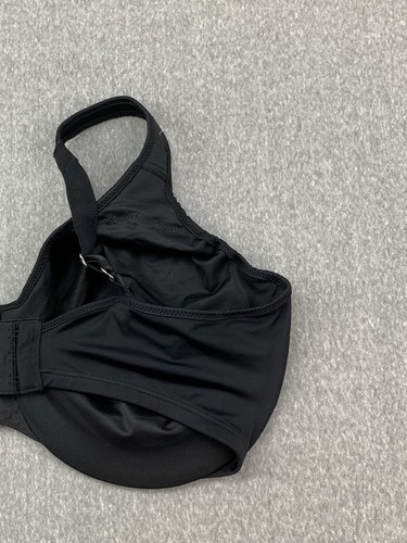 Soutien gorge femme Bali Classic soutien armatures taille 38DDD noir cool confort tissu - Photo 8/14