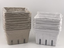 16 Recollections Paper Berry Baskets 10 kraft, 6 white - Cookie / Treat Boxes