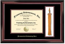 Graduation Diploma Frame Embossed University Frames Tassel Holder Certificate
