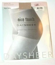 Nice Touch Day Sheer Women's Control Top Pantyhose Size A Driftwood