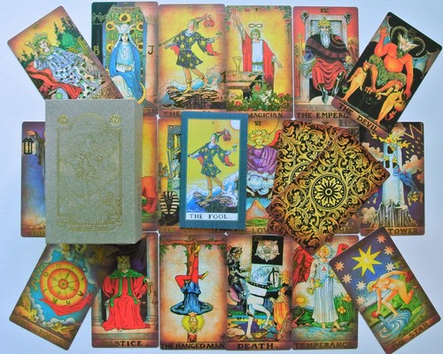 Caja de regalo guía de tarot impermeable de plástico vintage sin bordes de 3"x5" - Imagen 15 de 23