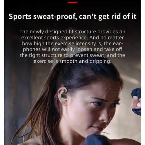 Bluetooth Earphones Wireless Headphone Stereo Sports Earbuds Headsets W/Mic - 第 7/10 張圖片