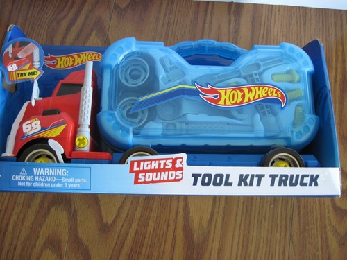 Large 14-inch (35cm) HOT WHEELS TOOL KIT TRUCK Lights & Sounds New in Box - Picture 15 of 24