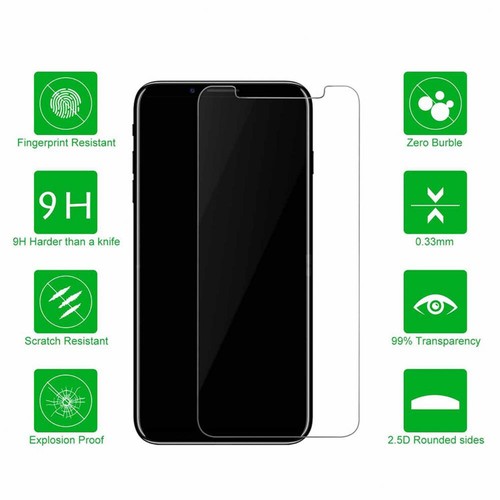 Premium Tempered Glass Film Screen Protector for iPhone 16e 15 14 13 12 11 7 SE - Picture 14 of 24