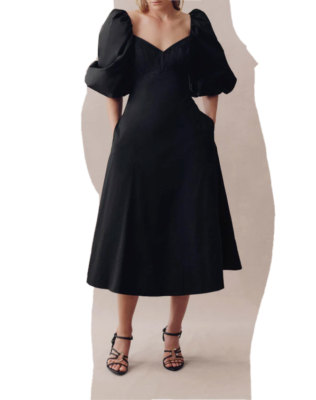 AJE Hester Corseted Midi Dress Black Size US4/ AU8 Orig $545 NEW | eBay