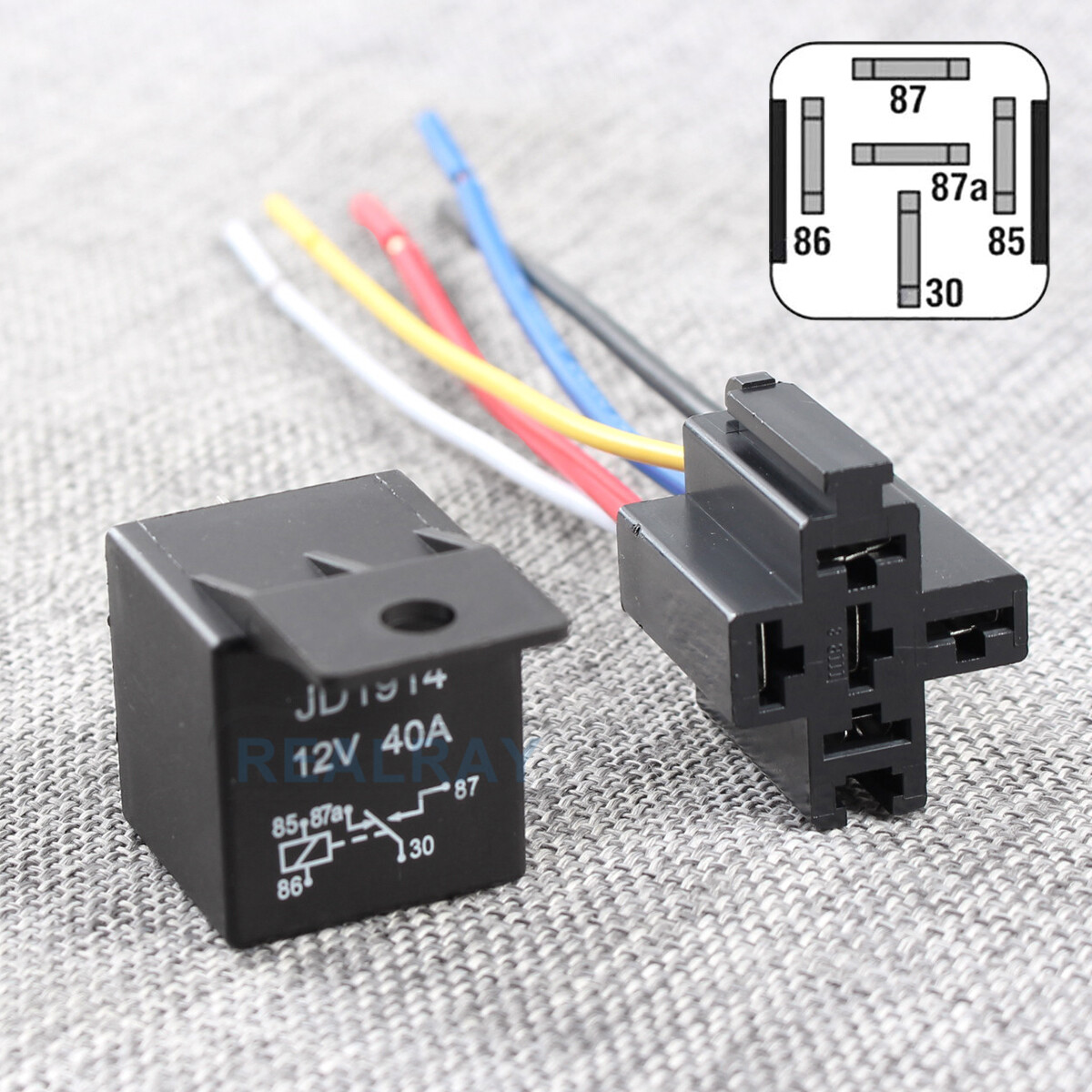 Topgearsltd Starter Relay Switch For HD Heritage Softail FLST FLSTC – HD31506-79B 12V 5-Pin