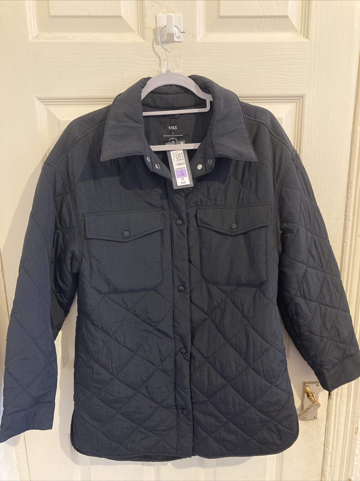 Mark and Spencers quilted water proof jacket eBay