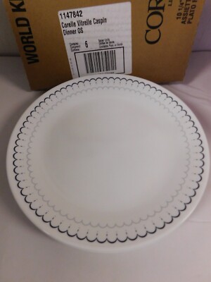 Corelle Caspin 10.25 '' Dinner Plates s/6 NEW in Box
