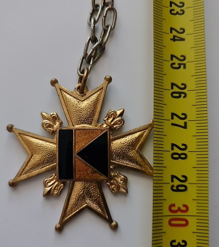 Rare Authentic Germany Kolping Catholic Society Logo Enamel Gold Plated Medal - Picture 5 of 5