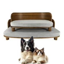 L/M Elevated Cat Sofa Couch Raised Pet Bed Kitty Puppy Stool with Washable Cover