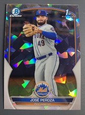 2023 Bowman Chrome Prospects Atomic Refractor Jose Peroza Mets #BCP-149